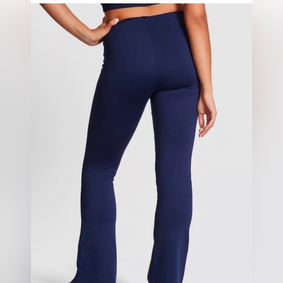 Pink by VS High Waisted Navy Flared Leggings XXL - Picture 3 of 5